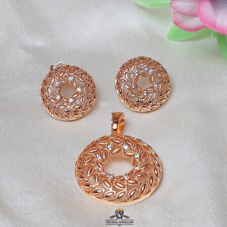Elegant Round Golden Stone Necklace Sets for Girls/Women necklace sets for girls/women.
