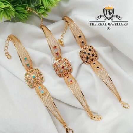 Gold  Plated In Different Bracelet Color For Girls\Women