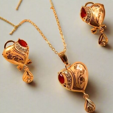Red heart locket